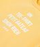 Tee-shirt b&eacute;b&eacute; en coton manches courtes uni &agrave; motif jaune