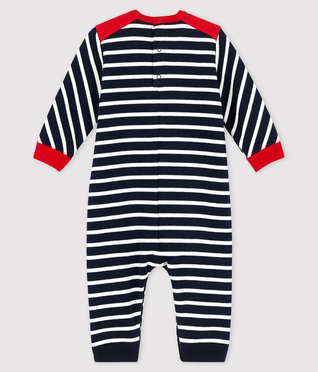 Lang pakje voor jongens blauw/wit