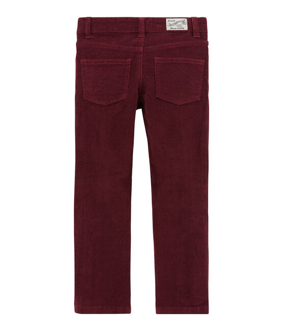 Fluwelen jongensbroek purper OGRE