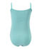 Maillot de bain fille 1 pièce rayé vert FLAG/blanc LAIT