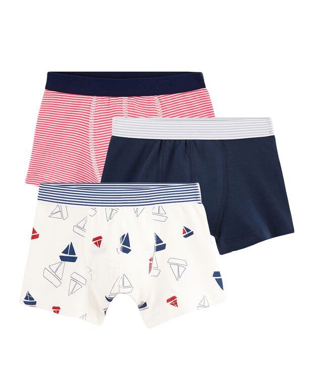 Set van 3 boxershorts voor jongetjes multicouleur