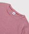 T-shirt col rond iconique en coton rayé Femme rouge SANGRIA/ MARSHMALLOW
