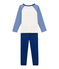 Pyjama petit garçon bleu LIMOGES/blanc MULTICO