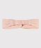 Roze hoofdband van licht katoen voor baby's roze SALINE