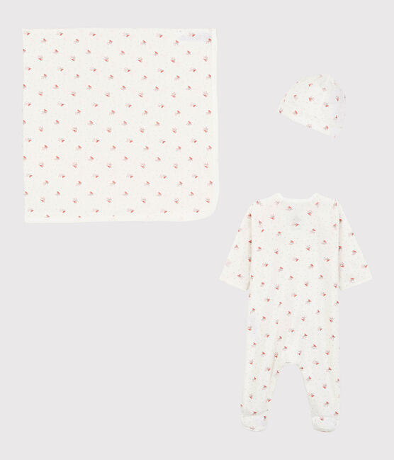 Coffret cadeau naissance petit oiseau bébé en coton biologique variante 1