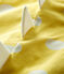Combicourt dinosaure bébé en côte jaune BLE/blanc ECUME