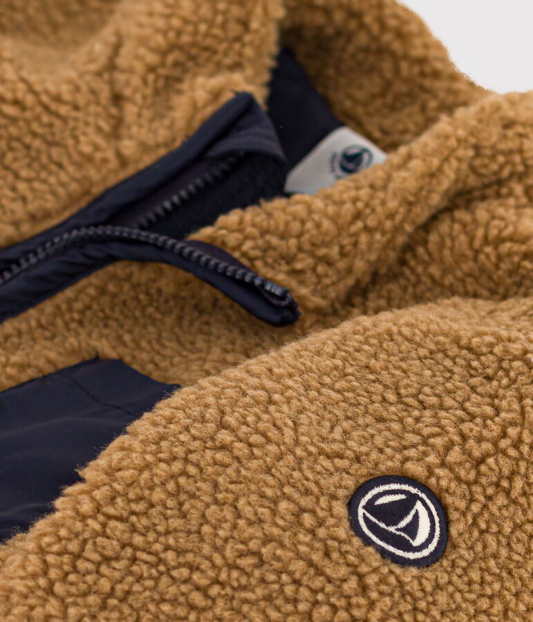 Veste en sherpa b&eacute;b&eacute; marron