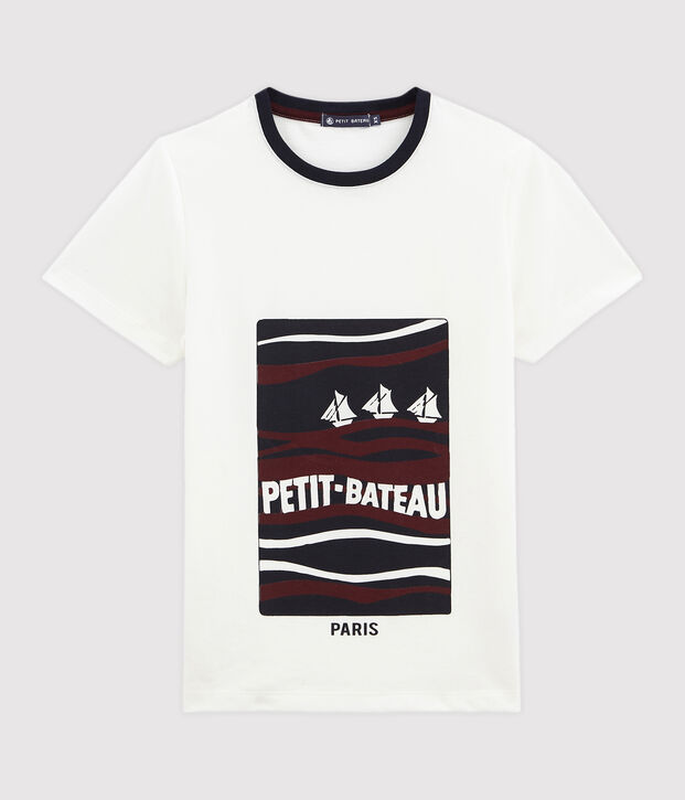 marinegestreept dames Tee-shirt wit/multicouleur