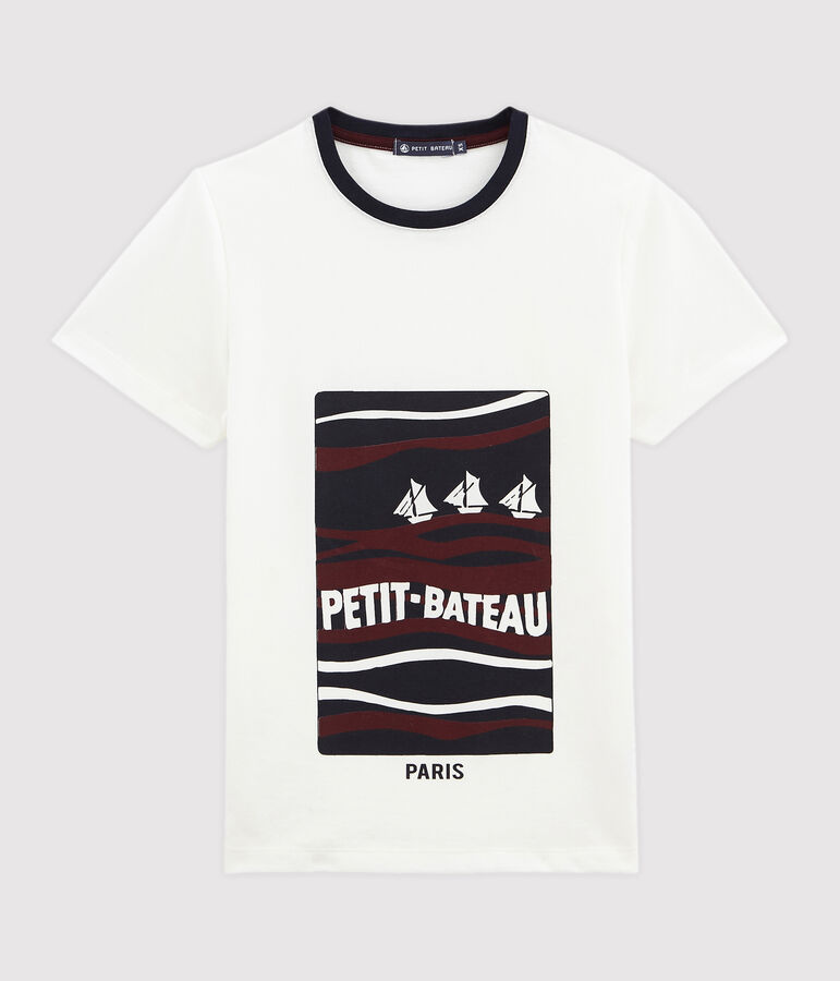 marinegestreept dames Tee-shirt wit MARSHMALLOW/wit MULTICO