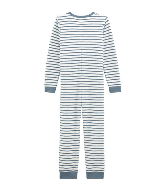 Combinaison loungewear petit garçon blanc MARSHMALLOW/bleu ASTRO