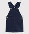 Salopette jurk voor meisjes blauw DENIM BLEU FONCE