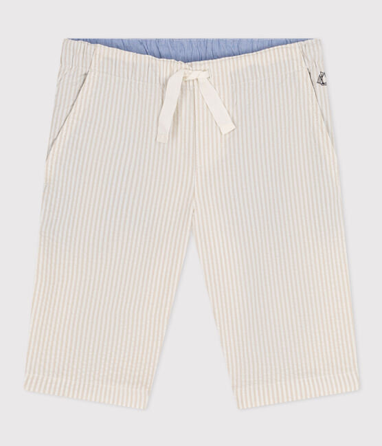 Bermuda enfant beige BEIGE/blanc MARSHMALLOW