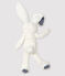 Doudou lapin nœud papillon en sherpa blanc MARSHMALLOW