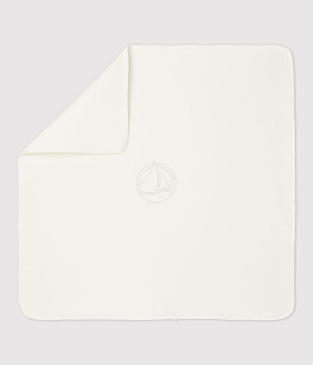 Babydekentje in biokatoen wit