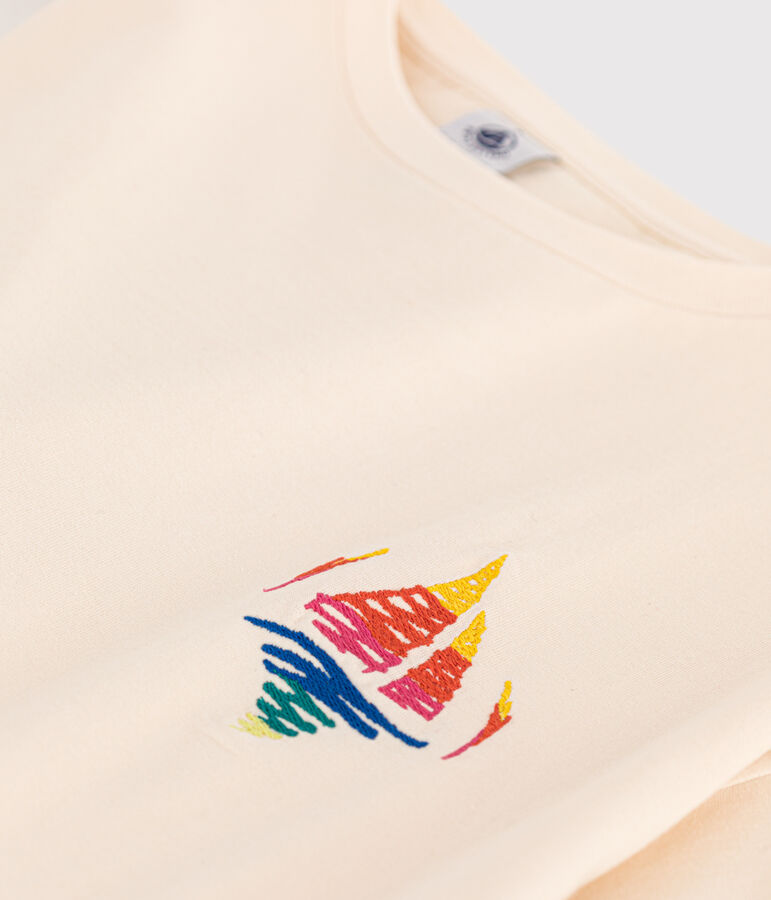 T-shirt LE BOXY en coton Femme &eacute;cru AVALANCHE