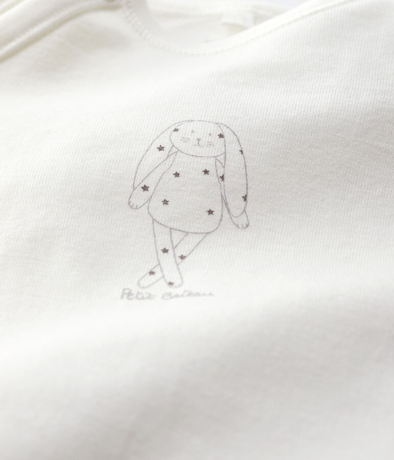 Wit slaappakje van biologisch katoen wit