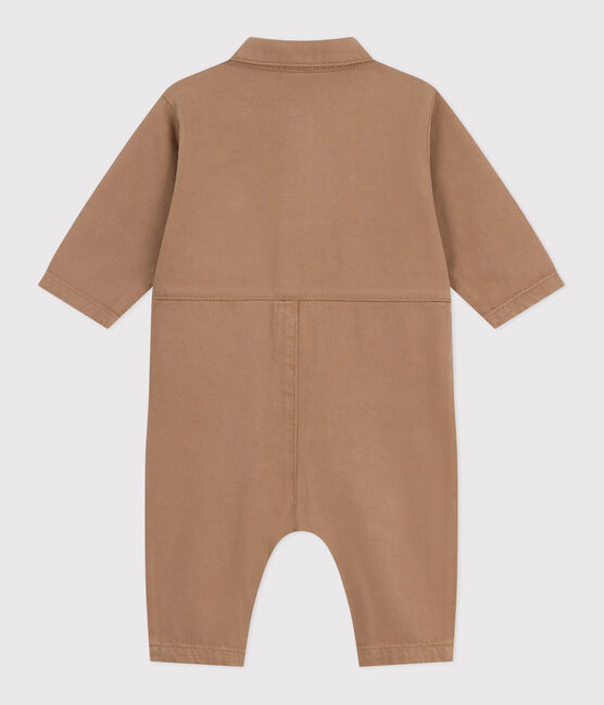 Lang babpakje van effen katoen, in de stijl van een pompbediende beige ROCHE CLAIR