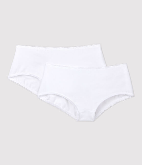 Set met 2 witte shorties voor meisjes variante 1