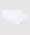 Set met 2 witte shorties voor meisjes variante 1