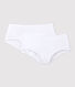 Set met 2 witte shorties voor meisjes