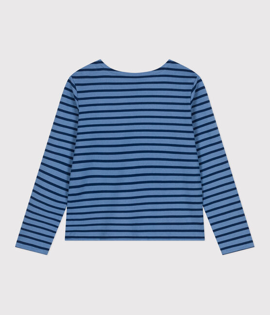 Marinière boutonnée en coton Femme bleu BEACH/ MEDIEVAL