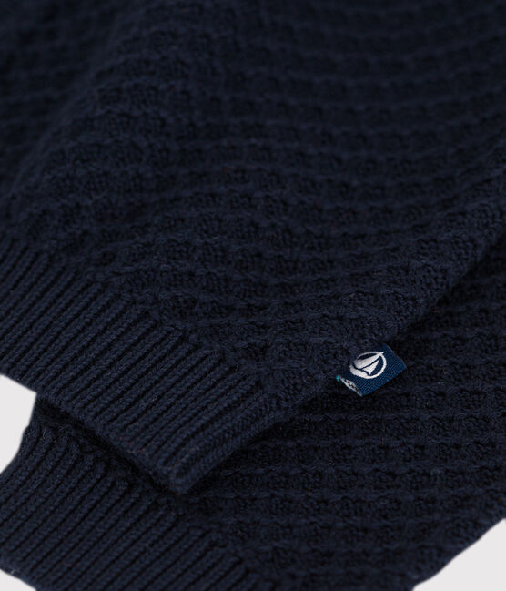 Cardigan en tricot de coton bébé bleu SMOKING