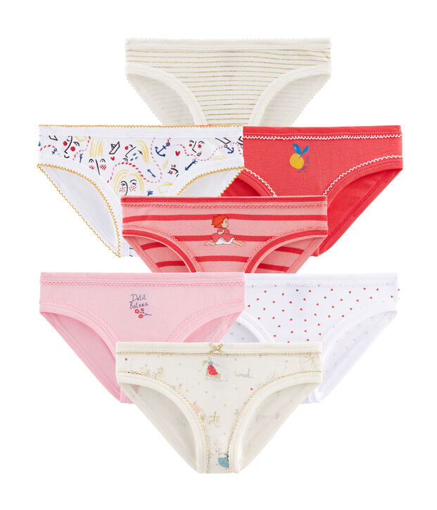 Pochon surprise de 7 culottes fille multicouleur