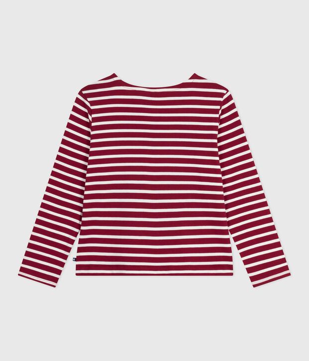 Marini&egrave;re femme en coton rouge/&eacute;cru