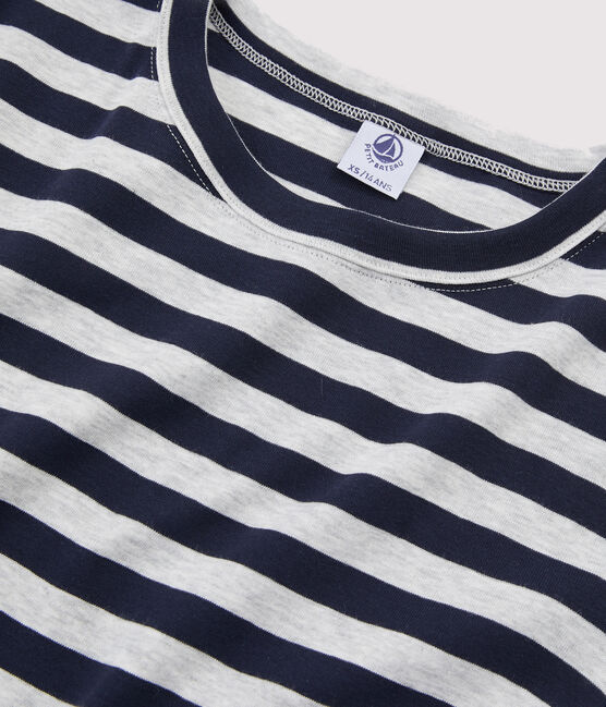 Iconisch damesshirt blauw SMOKING/grijs BELUGA