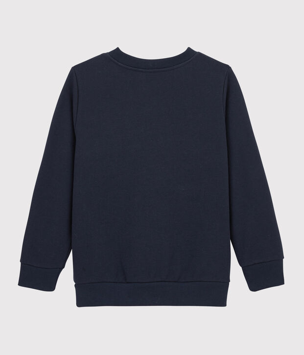 Sweatshirt enfant gar&ccedil;on bleu marine