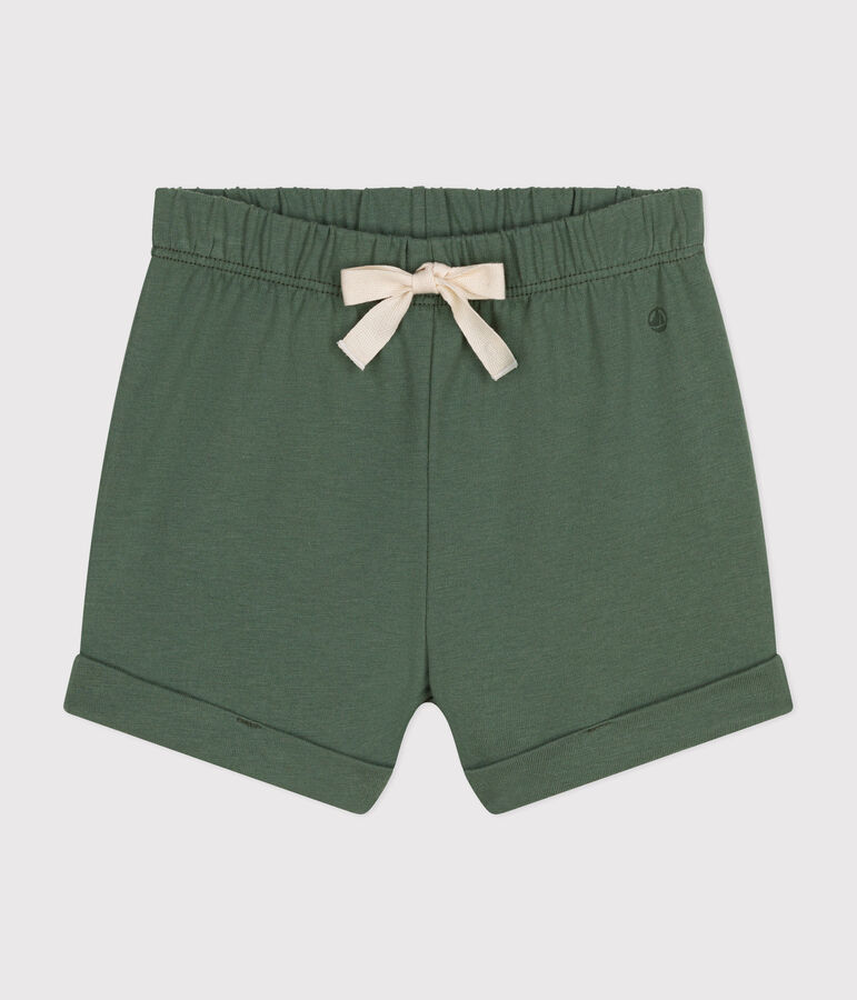 Babyshort van lichte jersey groen