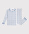 Pyjama ajusté en coton imprimé à motif fusées enfant blanc MARSHMALLOW/blanc MULTICO