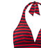 Maillot de bain femme 1 pièce rayure marinière bleu SMOKING/rouge TERKUIT
