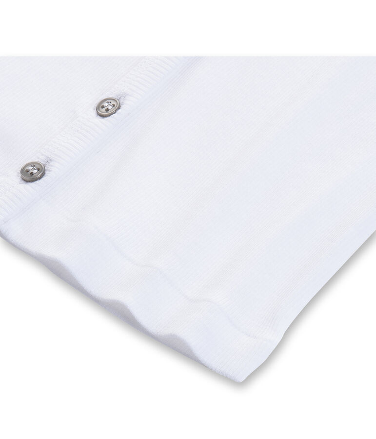 Effen meisjescardigan wit