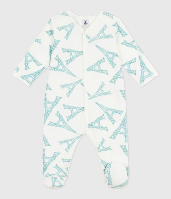 Katoenen babypyjama met Eiffeltorenprint MARSHMALLOW/ MIMI