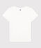 LE DROIT, katoenen T-shirt voor dames met ronde hals wit ECUME