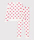 Pyjama cœur femme en coton