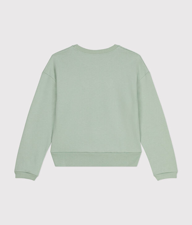 Sweatshirt van fleece voor dames groen