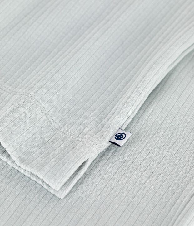 Effen fluwelen damespyjama met rechte pijp blauw