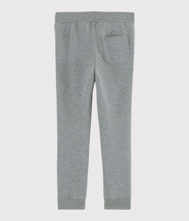 Pantalon en molleton enfant gar&ccedil;on gris