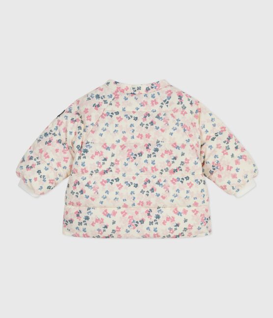 Donsjack met bloemenprint voor baby's MILK/ MULTICO