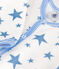 Pyjama bébé en velours étoiles blanc MARSHMALLOW/bleu ALASKA
