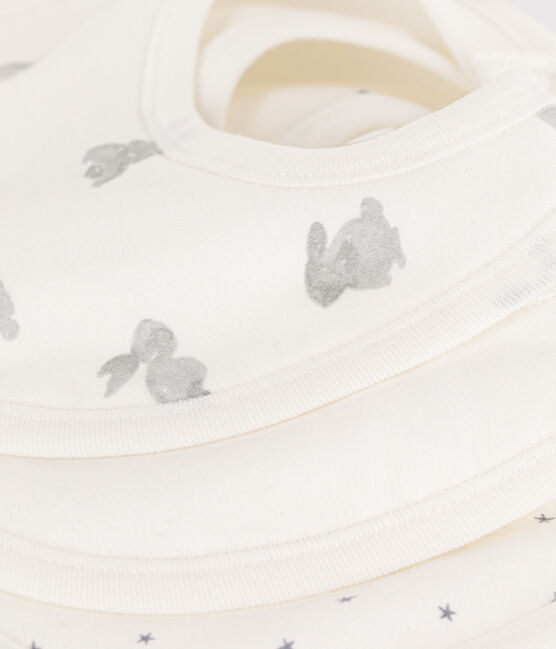 Lot de 3 bavoirs lapins en coton variante 1