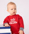 Sweatshirt bébé en coton à motifs rouge POMPEI