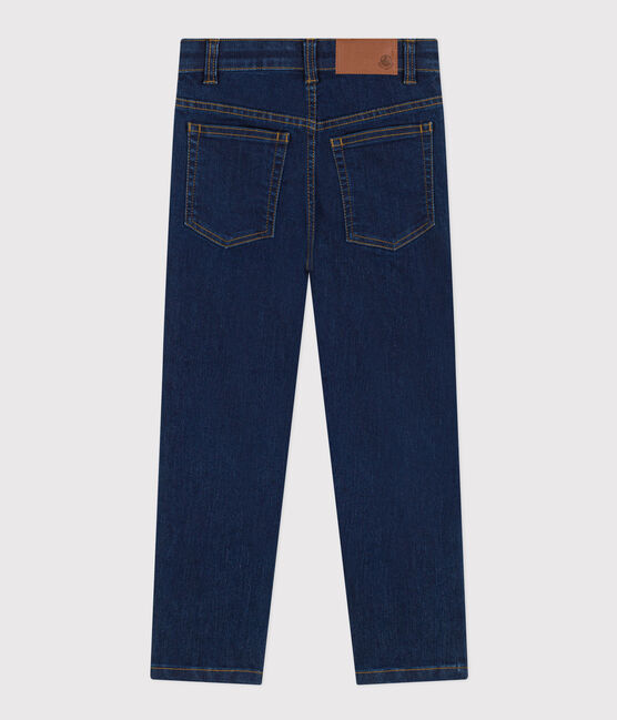 Pantalon droit denim enfant garçon bleu DENIM BRUT
