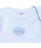 Babybody met lange mouwen en milleraies-strepen voor jongens blauw FRAICHEUR/wit ECUME