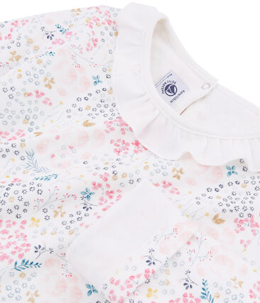 Emotie aanval Werkloos Pyjama petite fille en tubique MARSHMALLOW/MULTICO | Petit Bateau