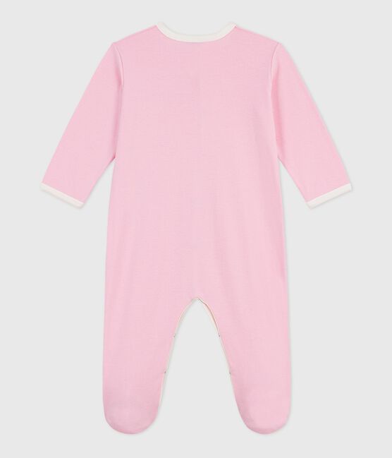 Pyjama bébé en coton uni rose MARQUISE