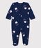 Slaappakje in biologisch katoen voor baby's Tajinebanane x Petit Bateau blauw MEDIEVAL/wit MULTICO