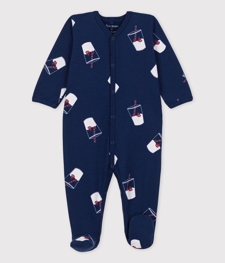 Dors bien b&eacute;b&eacute; en coton biologique Tajinebanane x Petit Bateau bleu/multicouleur